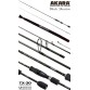 Спиннинг Akara SL1001 Black Shadow 802MLF TX-30, углеволокно, штекерный, 2.44 м, тест: 3,5-10,5 г, 125 г